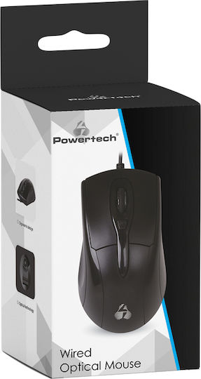Powertech PT-969 С Кабел Мишка Черен