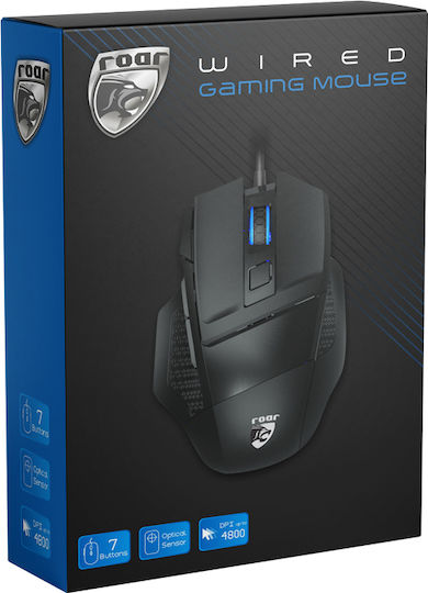 Roar RR-0011 Gaming Gaming Maus 4800 DPI Schwarz