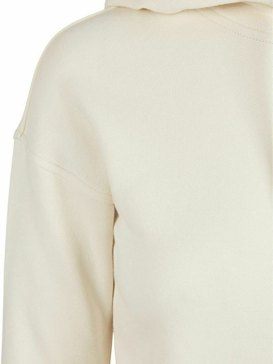 Women's Sweatshirt Hooded White Sand