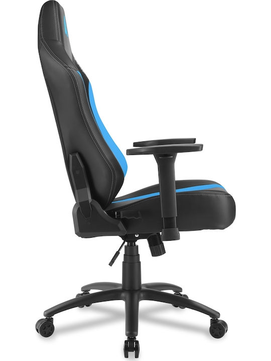 Sharkoon Skiller SGS20 Καρέκλα Gaming Δερματίνης με Ρυθμιζόμενα Μπράτσα Μαύρο/Μπλε