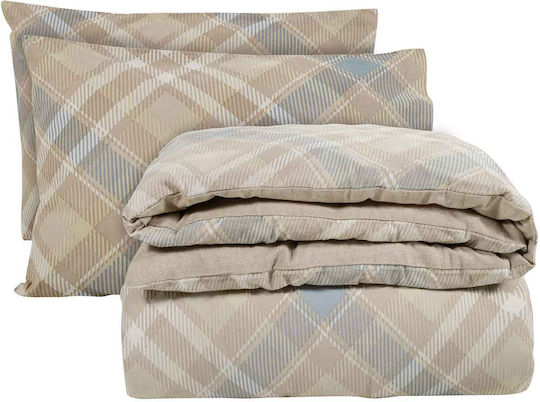Das Home Сет Чаршафи 230x260см. 9525 Beige / Petrol 4бр
