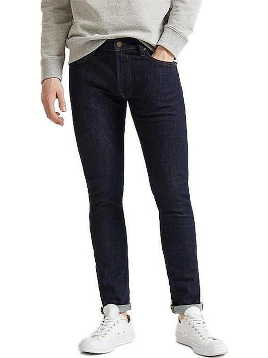 Luke Pantaloni De Blugi Elastic Slim Tapered Fit Albastru