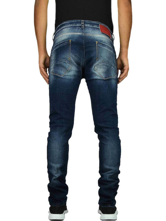 Cover Jeans Denis Pantaloni de Bărbați din Jean în Croială Skinny Albastru marin F2549-24