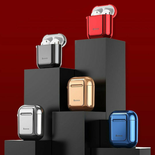 Baseus Shining Husă Silicon în culoarea Albastru pentru Apple AirPods 1 / AirPods 2