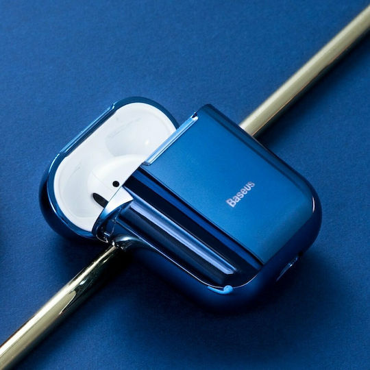 Baseus Shining Husă Silicon în culoarea Albastru pentru Apple AirPods 1 / AirPods 2