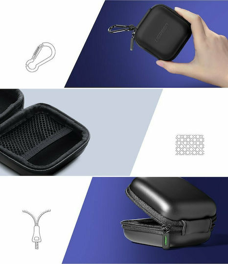 Ugreen Case Silicone with Hook in Black color for Apple AirPods 1 / AirPods 2