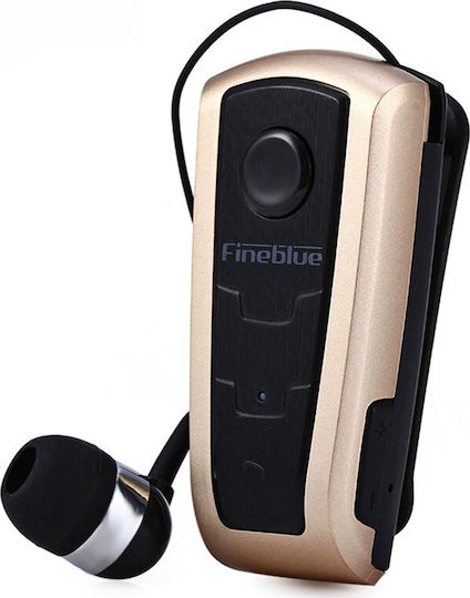 Fineblue F910 In-ear Bluetooth Handsfree Ακουστικό Χρυσό