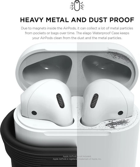 Elago Waterproof Husă în culoarea Alb pentru Apple AirPods 1 / AirPods 2