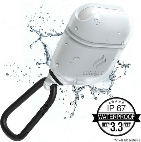 Catalyst Waterproof Θήκη Σιλικόνης με Γάντζο σε Λευκό χρώμα για Apple AirPods