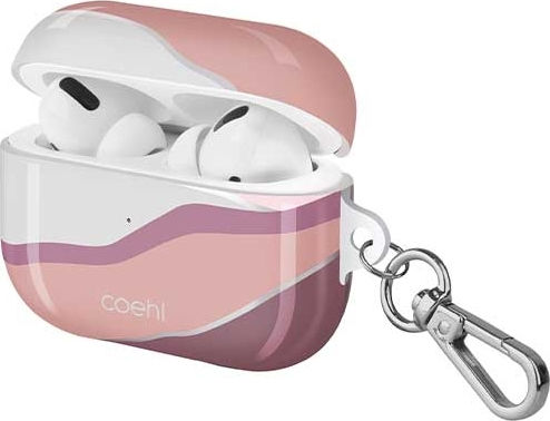 Uniq Coehl Ciel Hülle Kunststoff mit Haken Sunset Pink für Apple AirPods Pro