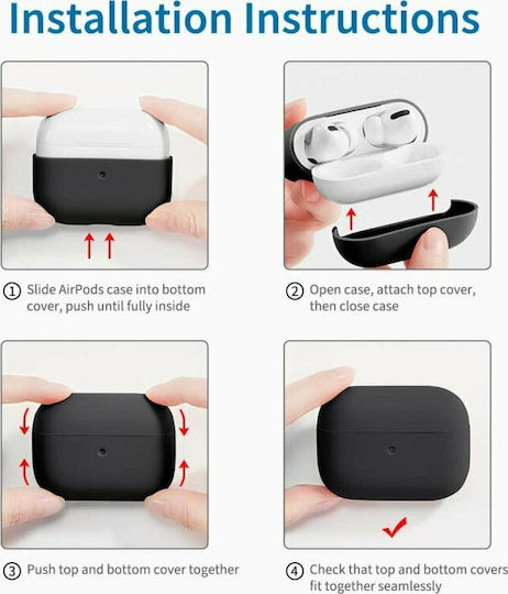 ESR Breeze Plus Silicone Case Black for Apple AirPods Pro