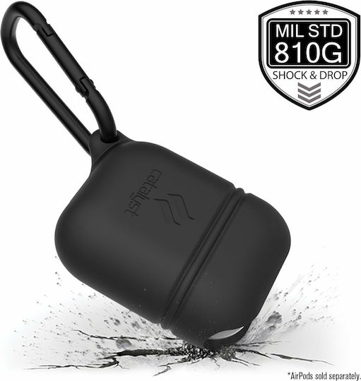 Catalyst Waterproof Hülle Silikon mit Haken in Gray Farbe für Apple AirPods