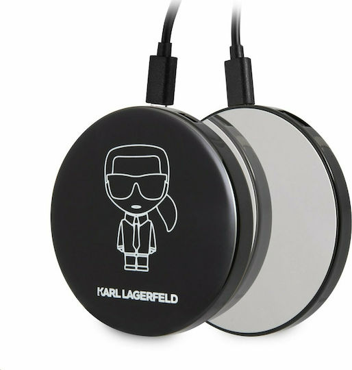 Karl Lagerfeld Iconic Σετ Θήκη & Power Bank σε Μαύρο χρώμα για Apple AirPods
