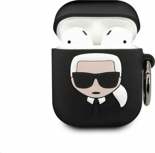 Karl Lagerfeld Iconic Σετ Θήκη & Power Bank σε Μαύρο χρώμα για Apple AirPods