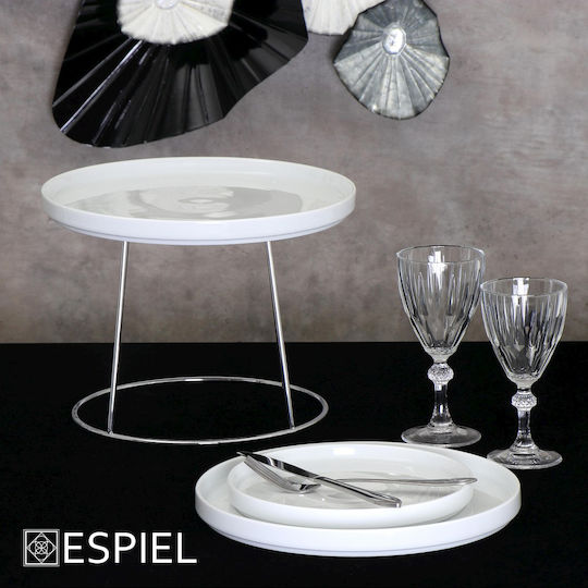 Espiel Step Plate Shallow made of Porcelain White with Diameter 30cm