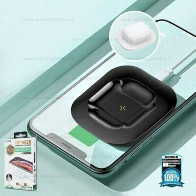 Remax Fonry Wireless Charging Station in Black color for Apple AirPods 1 / AirPods 2