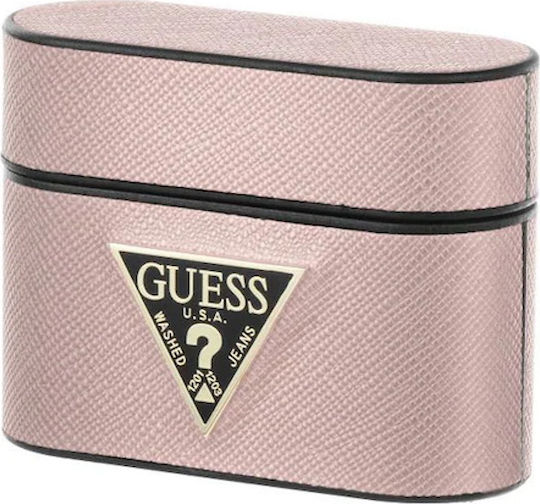 Guess Saffiano Case Калъф в Розов цвят за Apple AirPods Pro