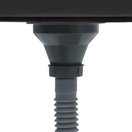 vidaXL Ένθετος Νεροχύτης Inox Σατινέ Μ59xΠ44cm Ασημί