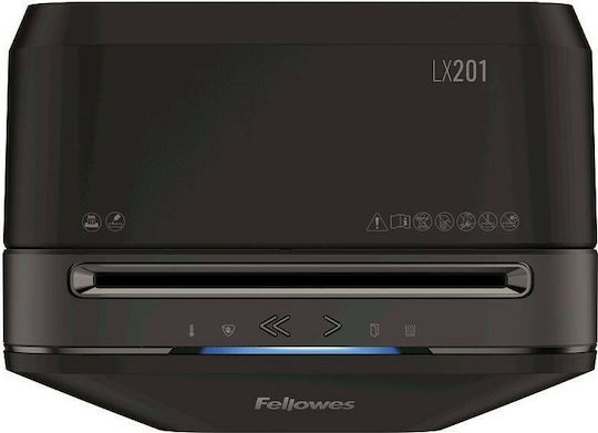 Fellowes Aktevernichter LX 201 Mikroschnitt 12 Blätter mit Behälter 22Es