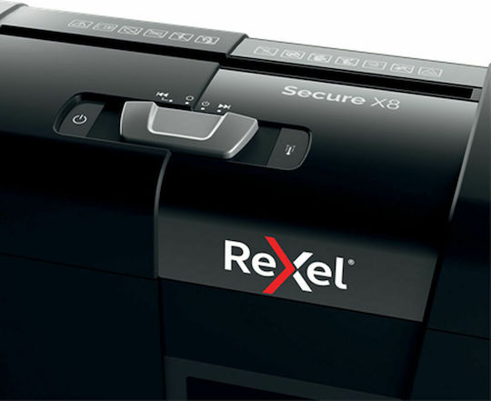 Rexel Καταστροφέας Εγγράφων Secure X8 Micro Cut 8 Φύλλων με Κάδο 14lt