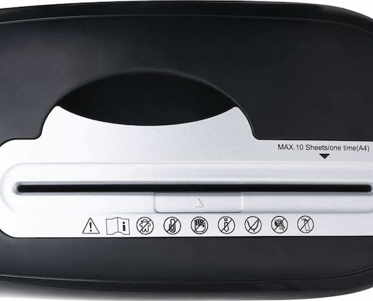 vidaXL Micro Cut 10-Sheet Paper Shredder