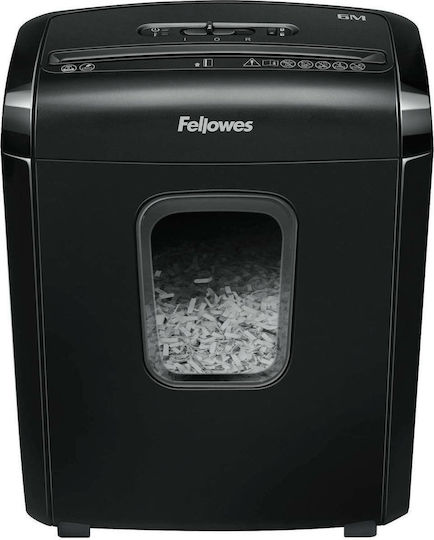 Fellowes Powershred 6M Cross Cut 6-Sheet Paper Shredder