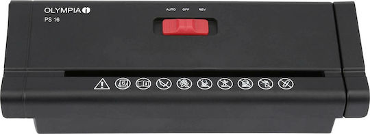 Olympia PS 16 Strip Cut 6-Sheet Paper Shredder