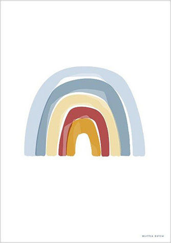Little Dutch Bauklötze Kinderposter Rainbow Alphabet 29.7x42cm