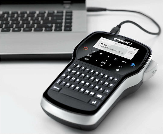 Dymo LabelManager 280 Ηλεκτρονικός Ετικετογράφος Χειρός σε Μαύρο Χρώμα