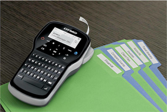 Dymo LabelManager 280 Ηλεκτρονικός Ετικετογράφος Χειρός σε Μαύρο Χρώμα