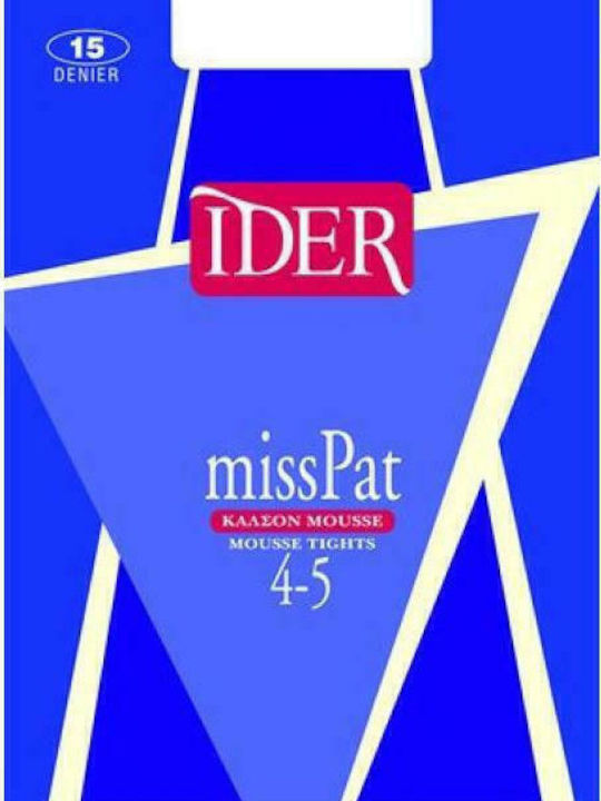 Miss Pat 4-5 Women's Pantyhose 15 Den Melon