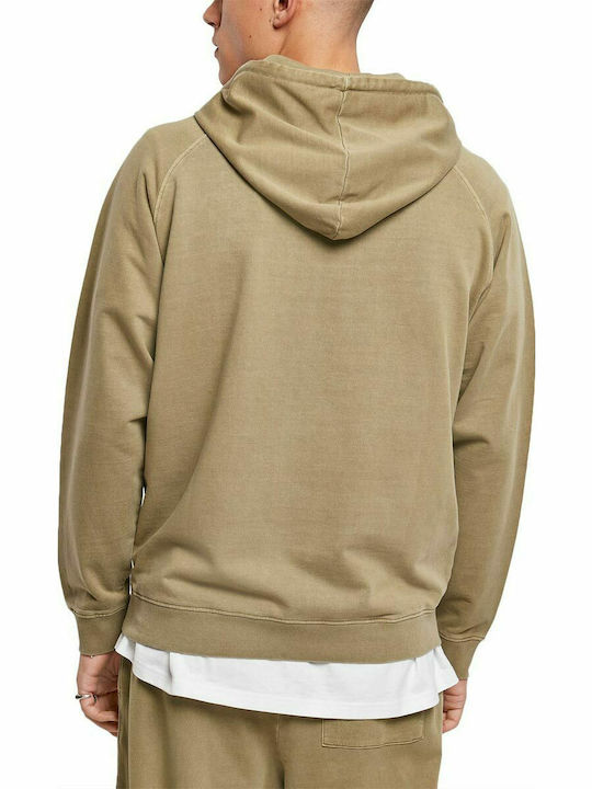 Urban Classics TB4388 Herren Sweatshirt mit Kapuze und Taschen Khaki