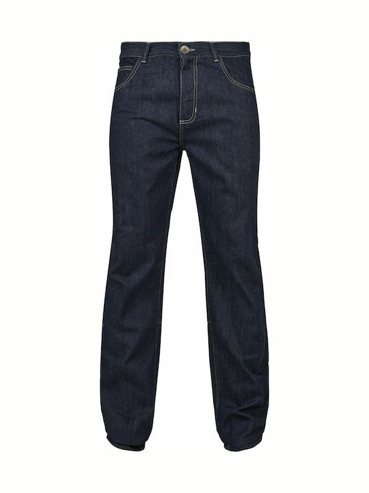Ανδρικό Παντελόνι Τζιν με Loose Straight Εφαρμογή Raw Indigo