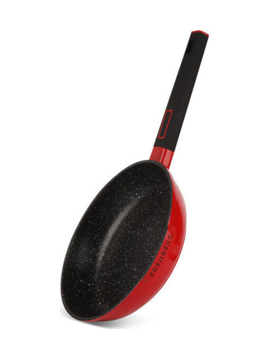 Edenberg Cookware Set of Aluminum with Non-stick Coating Red 12pcs