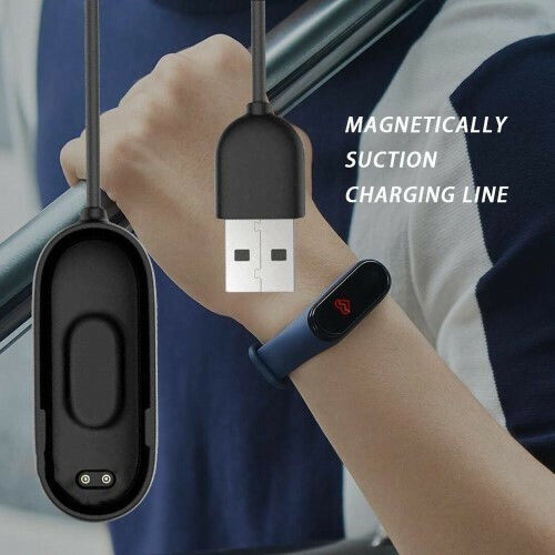 Ladekabel 1m Ladegerät für Mi Band 3/Mi Smart Band 4 Schwarzς