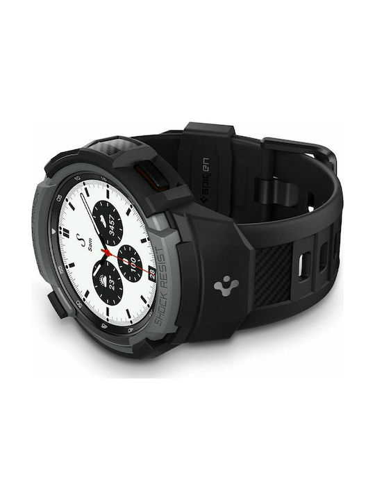 Spigen Rugged Armor Pro Θήκη Σιλικόνης Charcoal Grey για το Galaxy Watch 4 Classic 42mm
