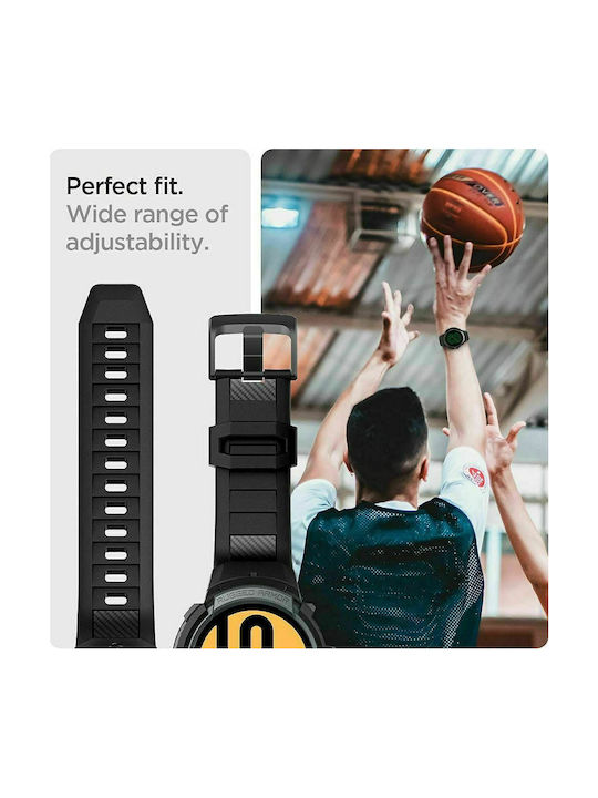 Spigen Rugged Armor Pro Silicone Case in Gray color for Galaxy Watch 4 44mm
