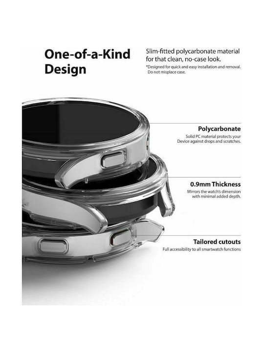 Ringke Slim 2-Pack Πλαστική Θήκη Clear & Black για το Galaxy Watch 4 Classic 42mm