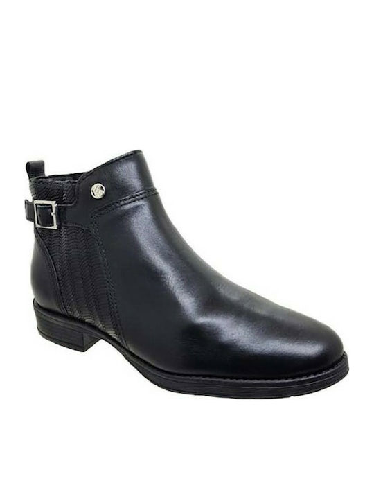 Pegabo Leather Women's Ankle Boots Black