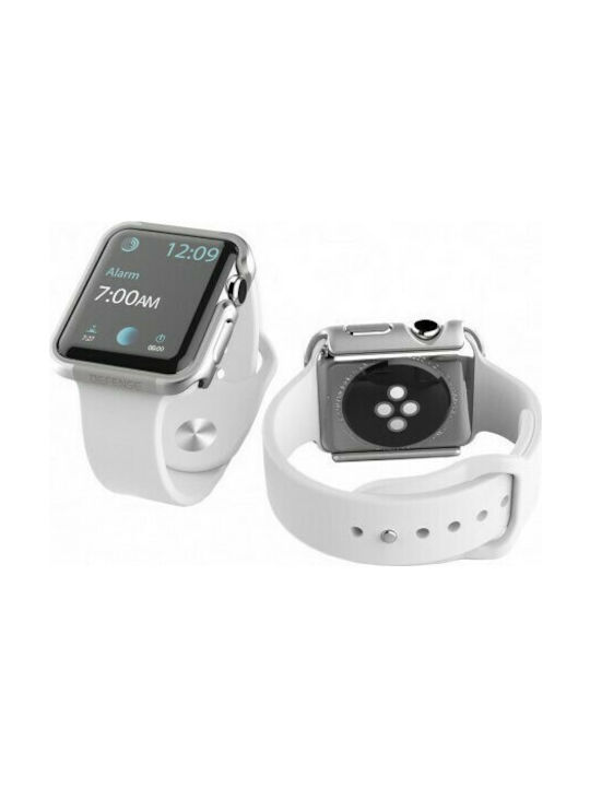 X-Doria Defense Edge Aluminum Μεταλλική Θήκη σε Ασημί χρώμα για το Apple Watch 38mm
