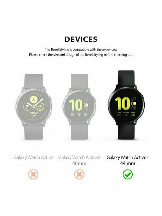 Ringke Bezel Styling in Black color for Galaxy Watch Active 2 44mm