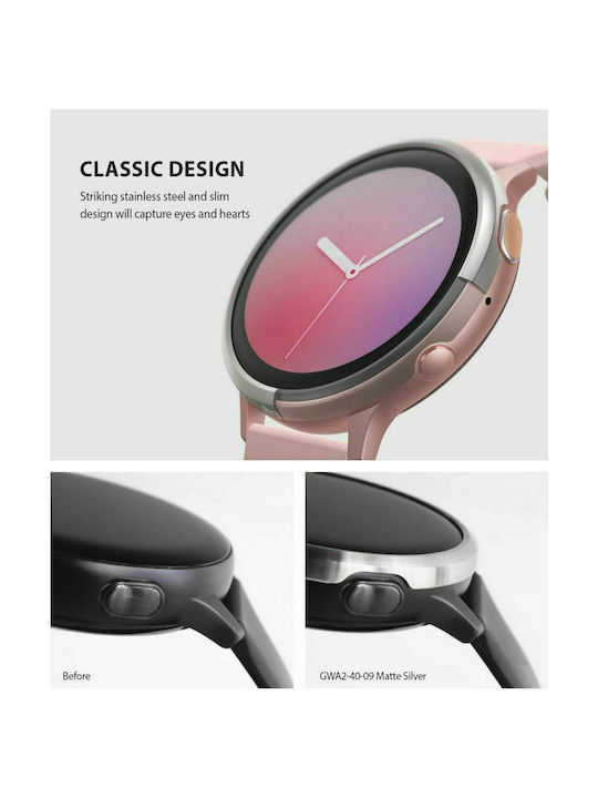 Ringke Bezel Ring Matte Silver για το Galaxy Watch Active 2 40mm