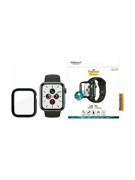 PanzerGlass Full Body Plastic Case with Glass in Black color for Apple Watch 40mm