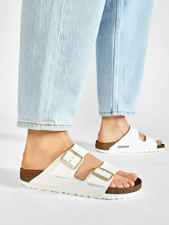 Arizona Women's Anatomic Sandals White Narrow Fit