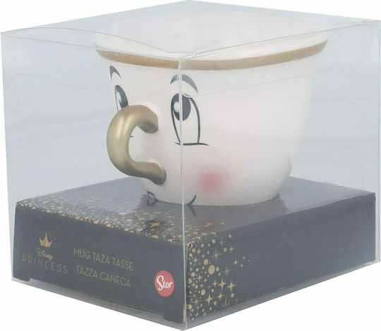 Stor Beauty & the Beast 3D Mug Chip Mug Ceramic White 170ml