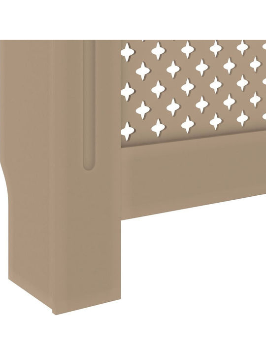 vidaXL MDF Brown Radiator Cover 78x19x81.5cm
