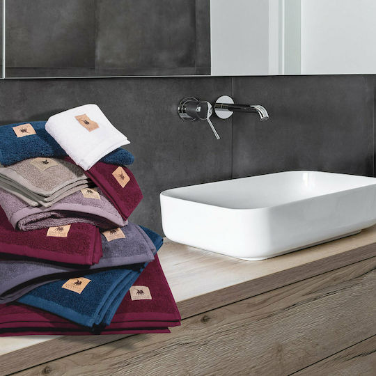 Greenwich Polo Club Hand Towel 2553 30x50cm Bordeaux Weight 450gr/m²