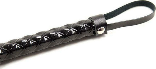Fetish Addict Μαστίγιο Flogger Diamond Pattern With Metal Hardware Black