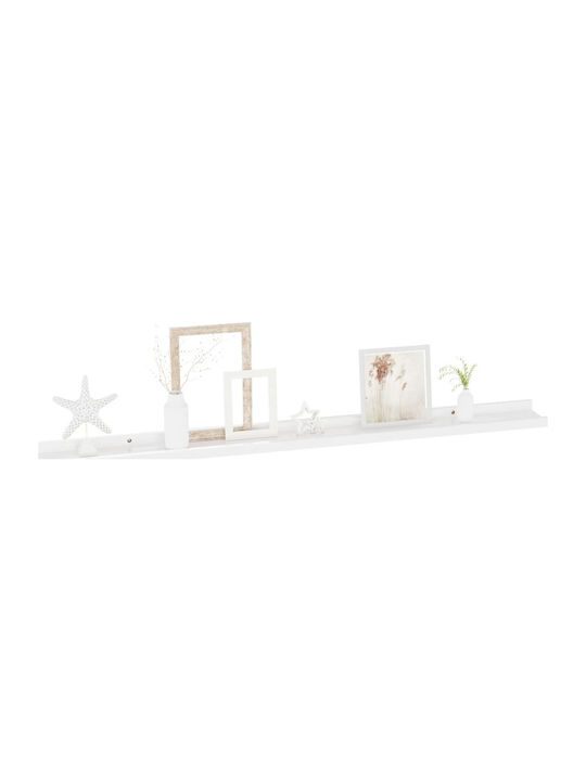 Shelves Wall White 2pcs 100x9x3cm