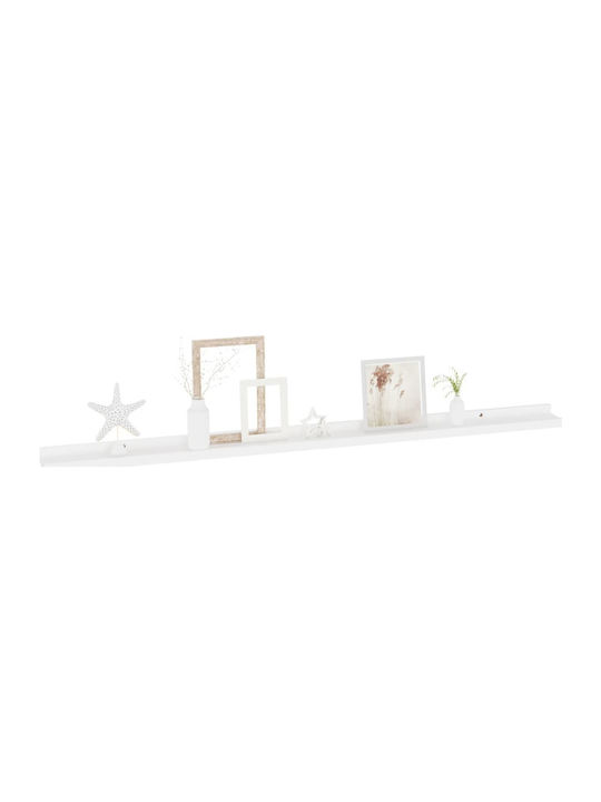 Shelves Wall White 2pcs 115x9x3cm